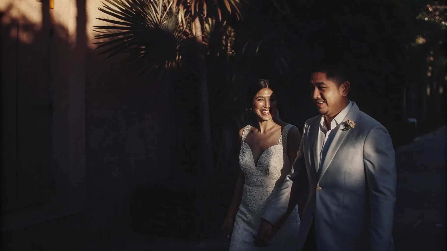 A Filipino couple together at golden hour, planning ahead