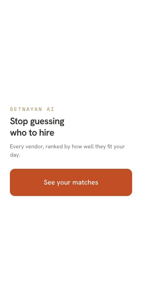 Setnayan AI — stop guessing who to hire