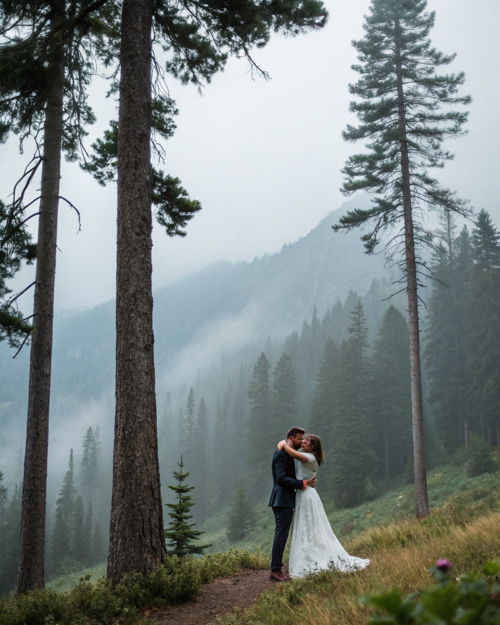 Just the two of them, in the fog