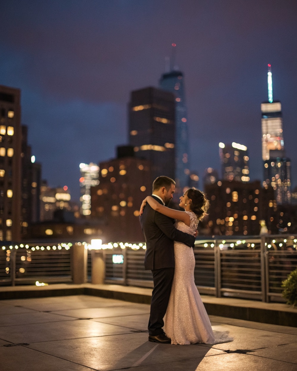 Their first dance, up high